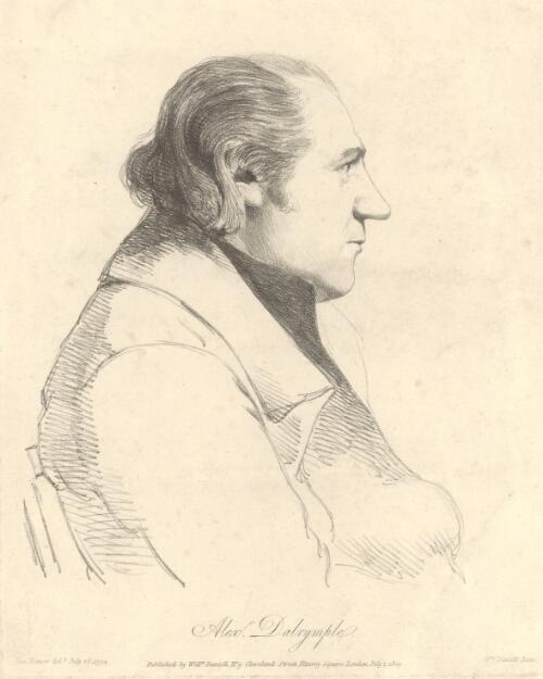 Alexr. Dalrymple [picture] / Geo. Dance del. July 26, 1794; Wm. Daniell fecit
