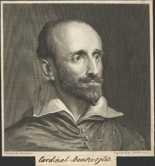 Cardinal Bentivoglio [picture] / painted by Vandyke; engraved by T. Holloway