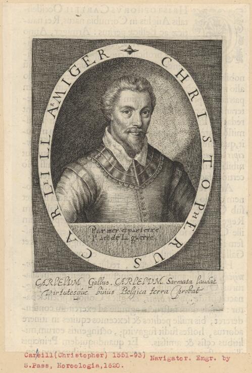 [Portrait of Christopher Carleill] [picture] / [engraved by William van de Passe]