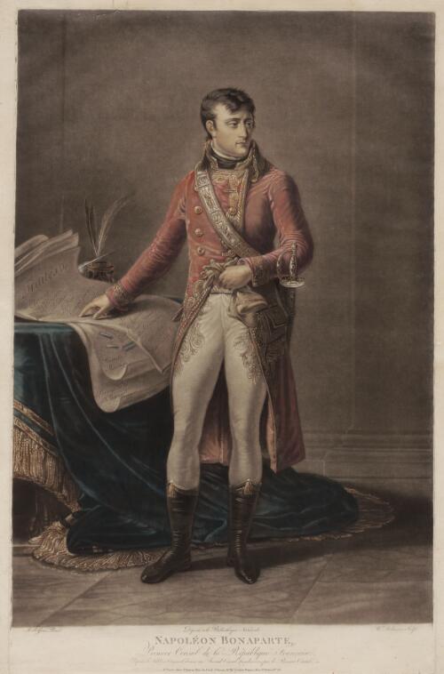 Napoleon Bonaparte, Premier Consul de la Republique Francaise [picture] / A.I. Gros pinxt.; W. Dickinson sculpt