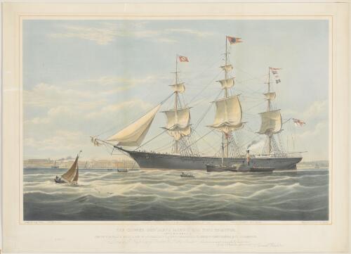 The clipper ship James Baines 2515 tons register [picture] / drawn by S. Waters; T. Picken lith.; Day & Son lithrs. to the Queen