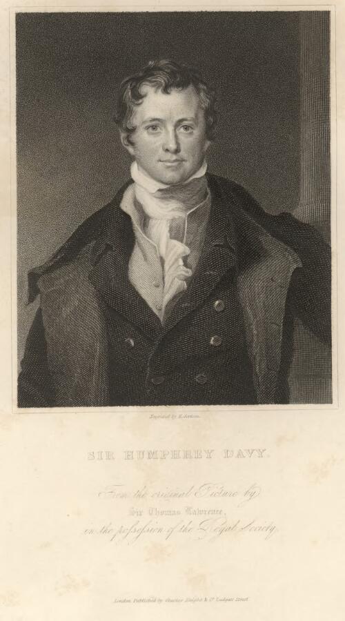Sir Humphrey Davy [picture] / from the original picture by Sir Thomas Lawrence; engraved by E. Scriven