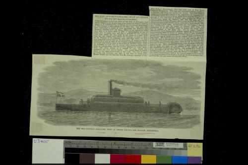 The iron gunboat Rangariri, built at Sydney for the New Zealand Government [picture]