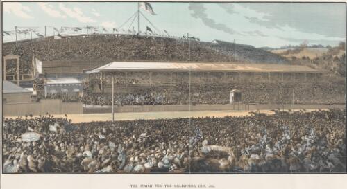 The finish for the Melbourne Cup, 1881 [picture] / S.B