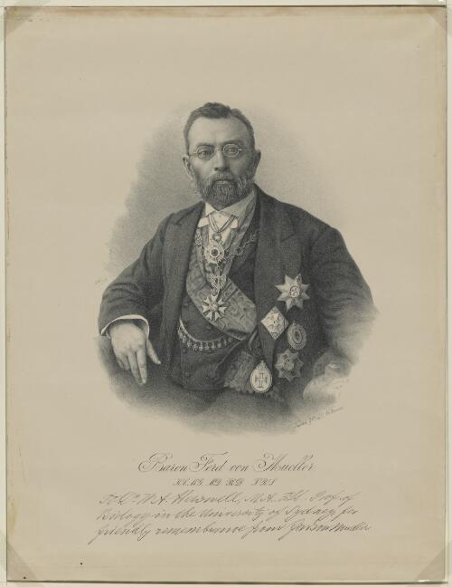 Baron Ferd. von Mueller [picture] / Troedel & Co. lith., Melbourne