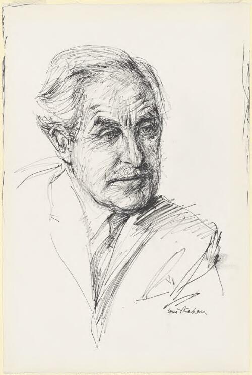 [Portrait of Sir Harold White] [picture] / Louis Kahan