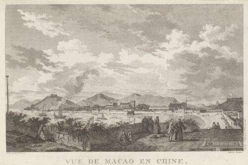 Vue de Macao en Chine [picture] / dessine par Duche de Vancy; grave par Masquelier
