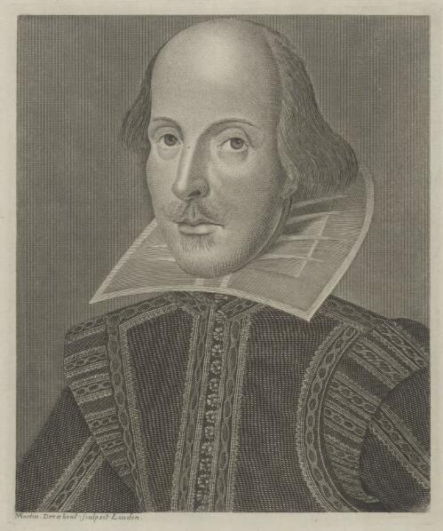 [Portrait of William Shakespeare] [picture] / Martin Droeshout sculpsit, London