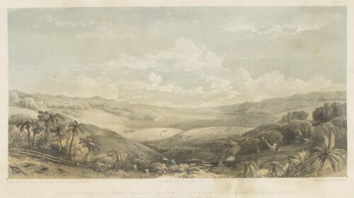 View of the Wairoa Creek (pheasant shooting on the estate of Alexander Kennedy Esquire) on the road leading to the Wairoa Valley [picture] / drawn from nature by F.R. Stack; Day & Son lith. to the Queen