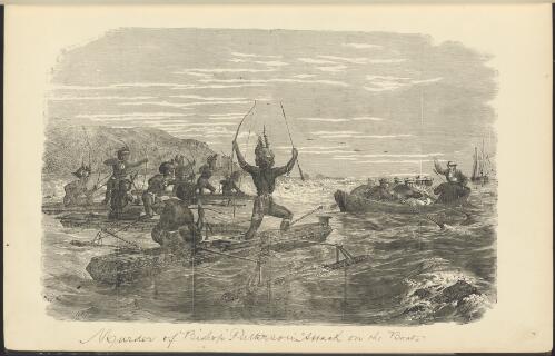 Murder of Bishop Patterson [i.e. Patteson], attack on the boats [picture] / O.R.C. ; S.C