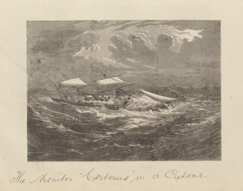 The monitor Cerberus in a cyclone [picture] / Bruce Sc