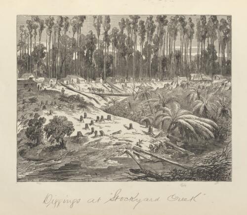 Diggings at Stockyard Creek [picture] / O.R.C. ; E. Lee