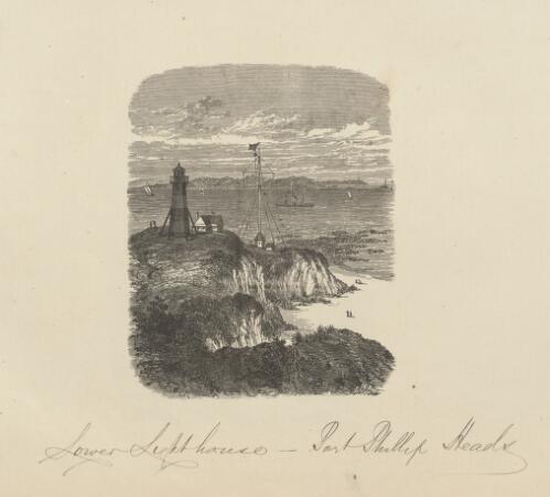 Lower lighthouse, Port Phillip Heads [picture] / A.C. ; R.B