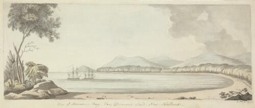 View of Adventure Bay, Van Diemen's Land, New Holland [picture] / W. Ellis fect. 1777