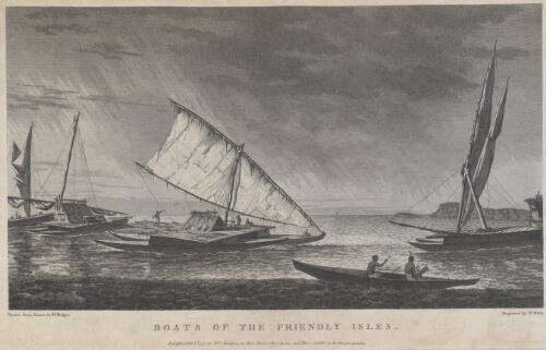 Boats of the Friendly Isles [picture] / drawn from nature by W. Hodges; engraved by W. Watts