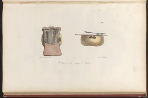 Instrument de musique des negres [picture] / dess. et lith. par Choris