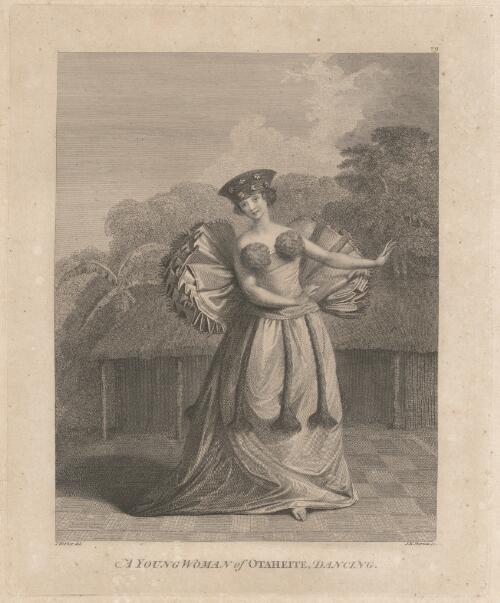 A young woman of Otaheite dancing [picture] / J. Webber del.; J.K. Sherwin sc