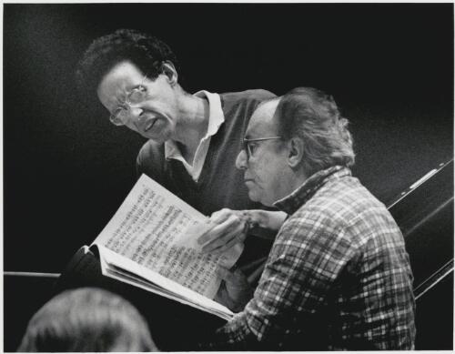 Isaiah Jackson and Larry Sitsky, Canberra School of Music, Canberra, 1994 [picture] / Heide Smith