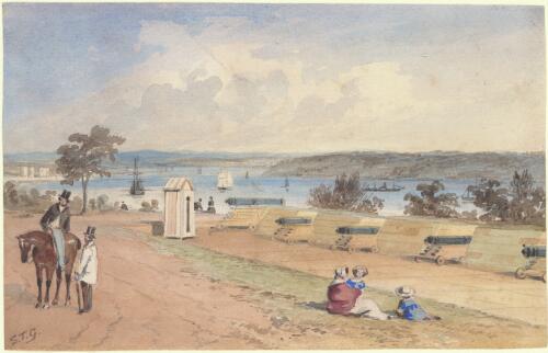 [Battery, Mrs Macquarie's Point, ca. 1859] [picture] / S.T.G