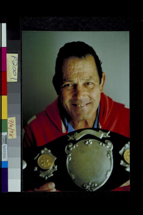 Portrait of Mario Milano, former World Heavyweight Wrestling Champion [picture] / Barry York