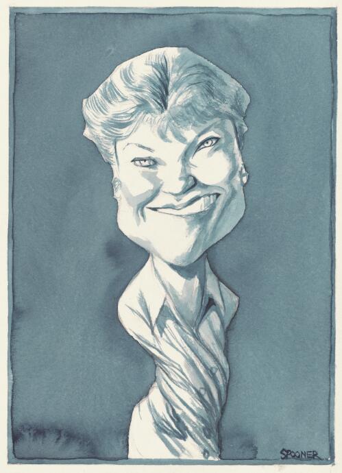 [Caricature portrait of Pauline Hanson] [picture] / Spooner