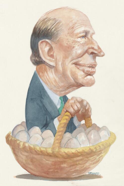 Kerry Packer and eggs [picture] / John Spooner