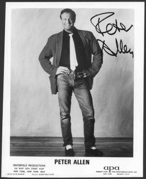 Portrait of Peter Allen [picture]