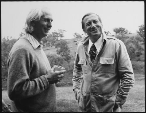 Portrait of Geoffrey Dutton and Yevgeny Yevtushenko, ca. 1975 [picture] / Alec Bolton