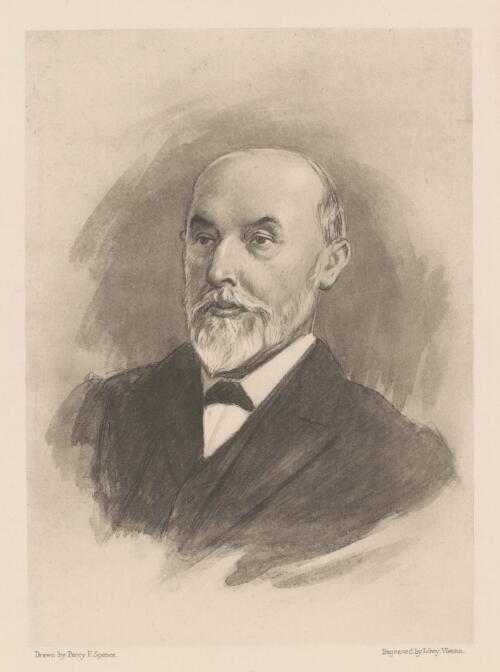 Portrait of Sir James Robert Dickson KCMG / [picture] drawn by Percy F. Spence ; engraved by Lowy