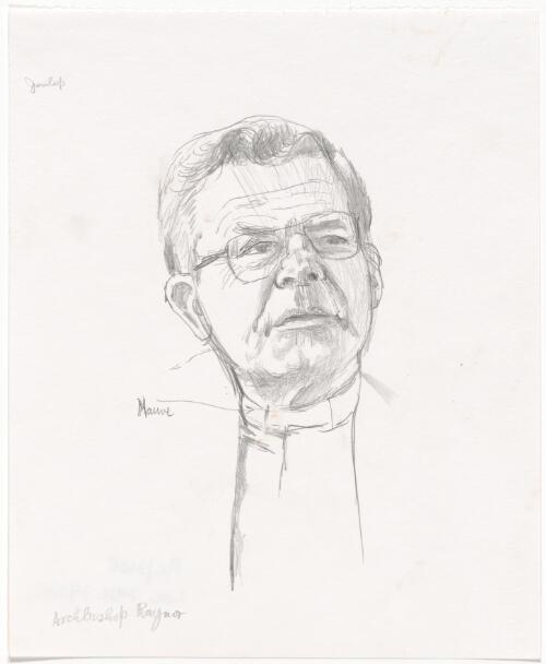 Portrait of Archbishop Keith Rayner [picture] / Brian Dunlop