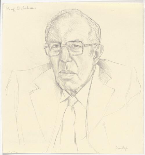 Portrait of Professor James Belshaw [picture] / Brian Dunlop