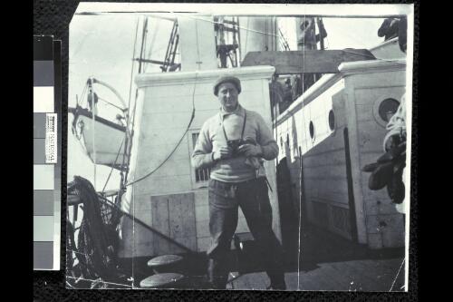 Dr. Wilson on board "Terra Nova" [picture]