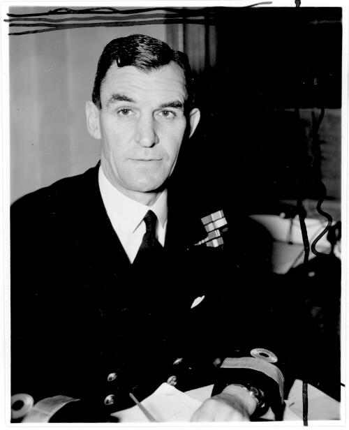 [Portrait of Armstrong, DSO, in navy uniform] [picture] / [Australian Information Service]