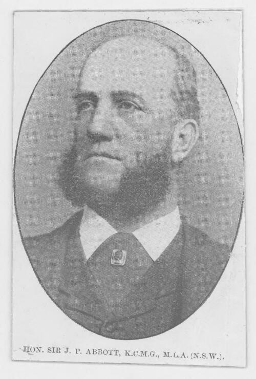 [Portrait of the Hon. Sir J. P. Abbott] [picture]