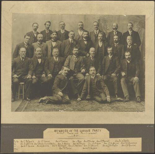Members of the Labour [Labor] Party, first Federal Parliament, 1901 [picture] / Barroni