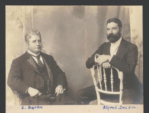 Portrait of Edmund Barton and Alfred Deakin [picture] / Tosca