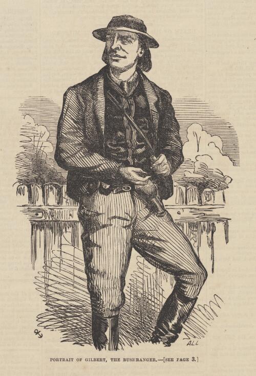 Portrait of Gilbert, the bushranger [1865] [picture] / A.L.L