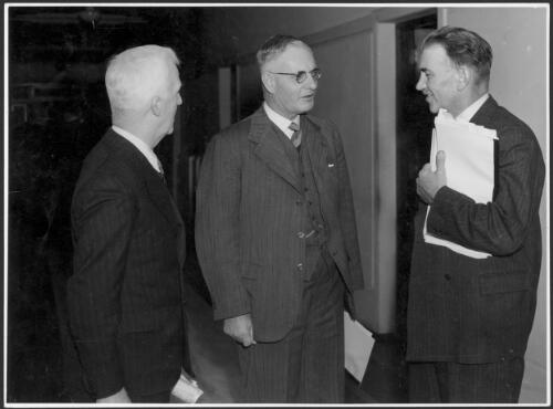 [Portrait of James Scullin, John Curtin and John Dedman, left to right] [picture]
