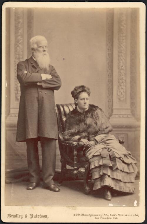 Portrait of Sir Henry Parkes and Miss Annie Parkes [picture] / Bradley & Rulofson
