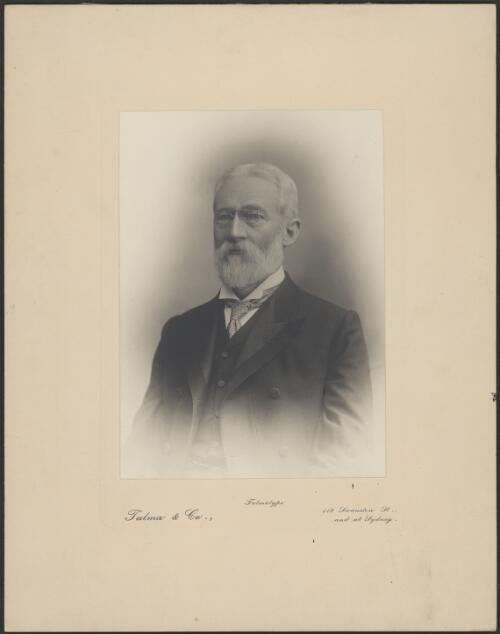 [Portrait of Sir Samuel Griffith, 1845-1920, first Chief Justice of the High Court] [picture] / Talma & Co