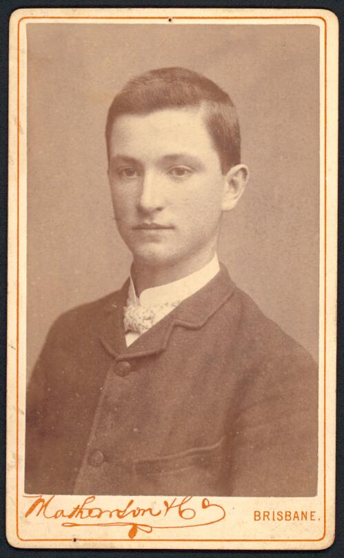 Portrait of Arthur Hoey Davis, Joe of Our Selection [picture] / Mathewson & Co