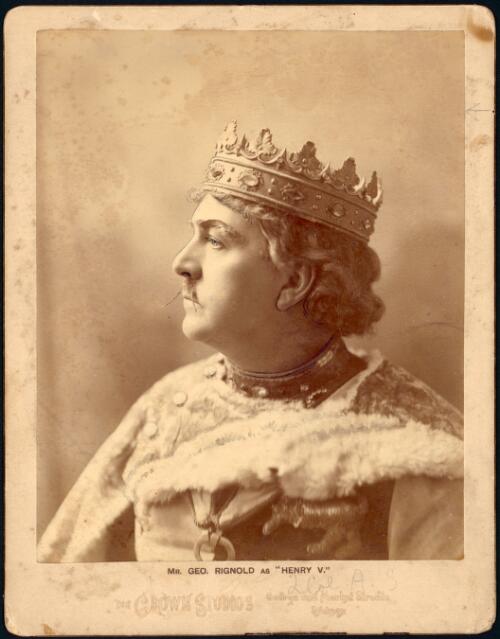 Portrait of George Rignold as Henry V [picture] / The Crown Studios