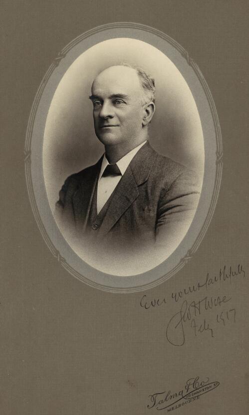 Portrait of George H. Wise [picture] / Talma & Co