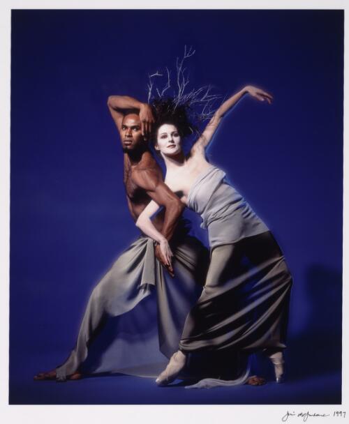 Miranda Coney and Albert David in a study for Stephen Page's "Rites", 1997 [picture] / Jim McFarlane
