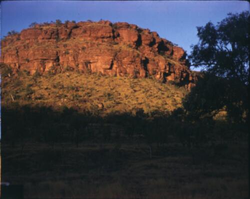 [Rocky outcrop, Northern Territory] [transparency] / [Frank Hurley]