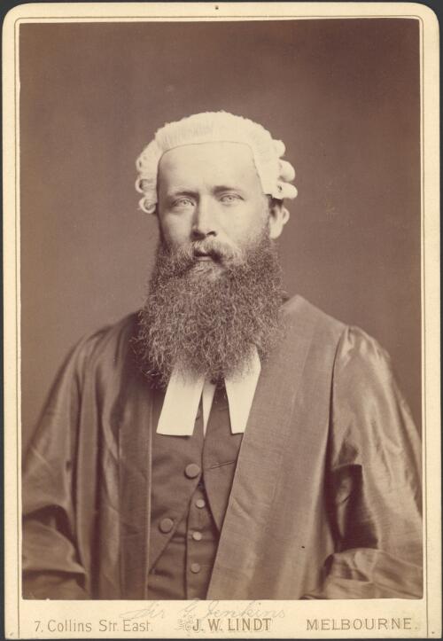 Portrait of Sir George Henry Jenkins, Clerk of the House of Representatives [picture] / J.W. Lindt
