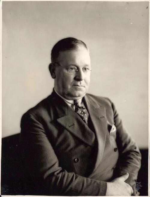 Portrait of the Hon. Robert Archdale Parkhill, Minister for Home Affairs and Minister for Transport [picture] / Commonwealth of Australia, Cinema & Photo Branch