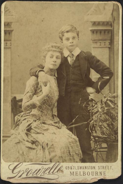 [Portrait of Ellis Rowan and her son Eric (Puck), ca. 1886] [picture]