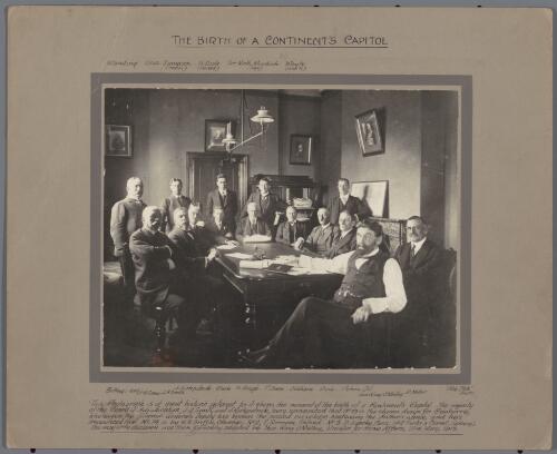The birth of a continent's capitol [i.e. capital], 1912 [picture] / Table Talk photo