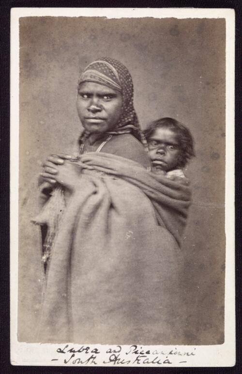 Mother and child, South Australia, ca. 1870 [picture] / B. Goode & Co., photographic artists, 69, Rundle Street, Adelaide